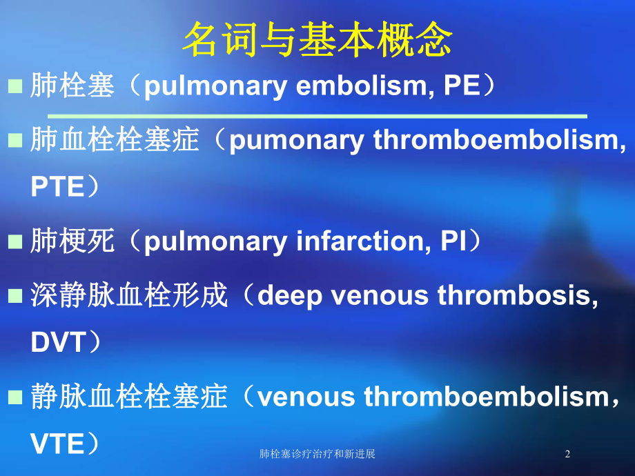 肺栓塞诊疗治疗和新进展培训课件.ppt_第2页