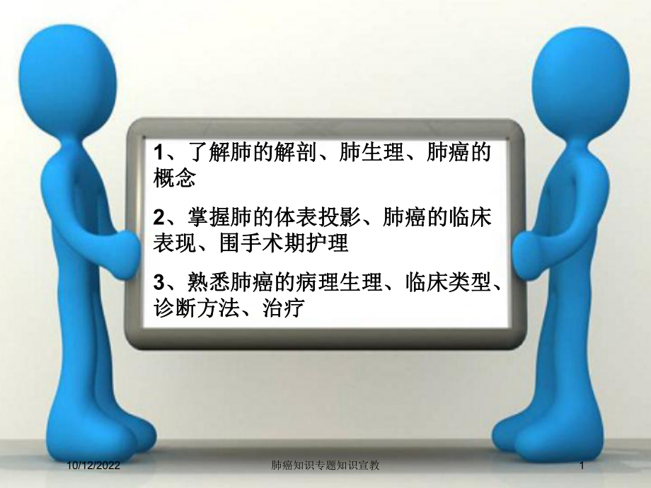 肺癌知识专题知识宣教培训课件.ppt_第1页