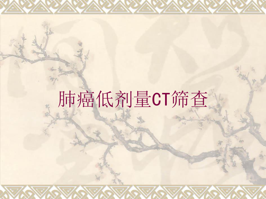 肺癌低剂量CT筛查培训课件.ppt_第1页