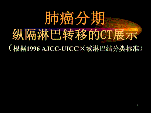 肺癌分期之纵隔淋巴转移的CT展示学习课件.ppt