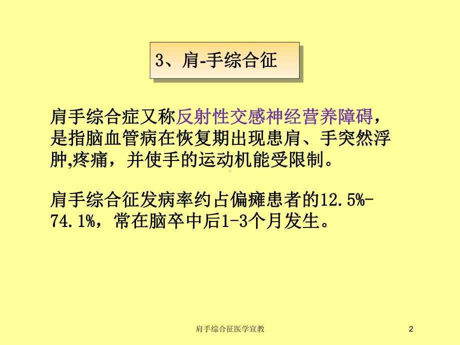 肩手综合征医学宣教培训课件.ppt_第2页