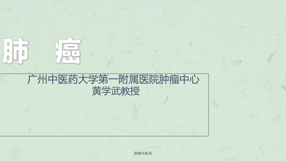 肺癌中医药课件.ppt_第1页