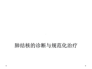 肺结核的诊断与规范化治疗课件.ppt