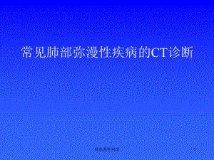 肺弥漫性病变课件.ppt