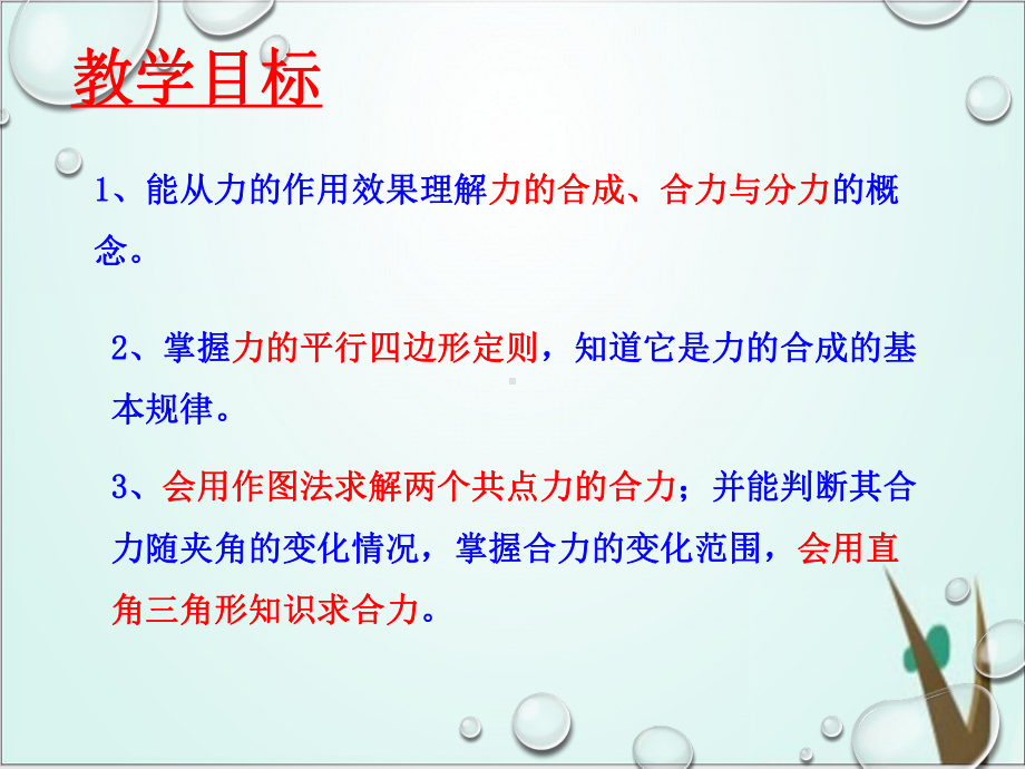 人教版高中物理必修1第三章第四节力的合成课件完美版计29张).ppt_第2页