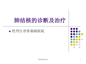 肺结核的诊断及治课件.ppt