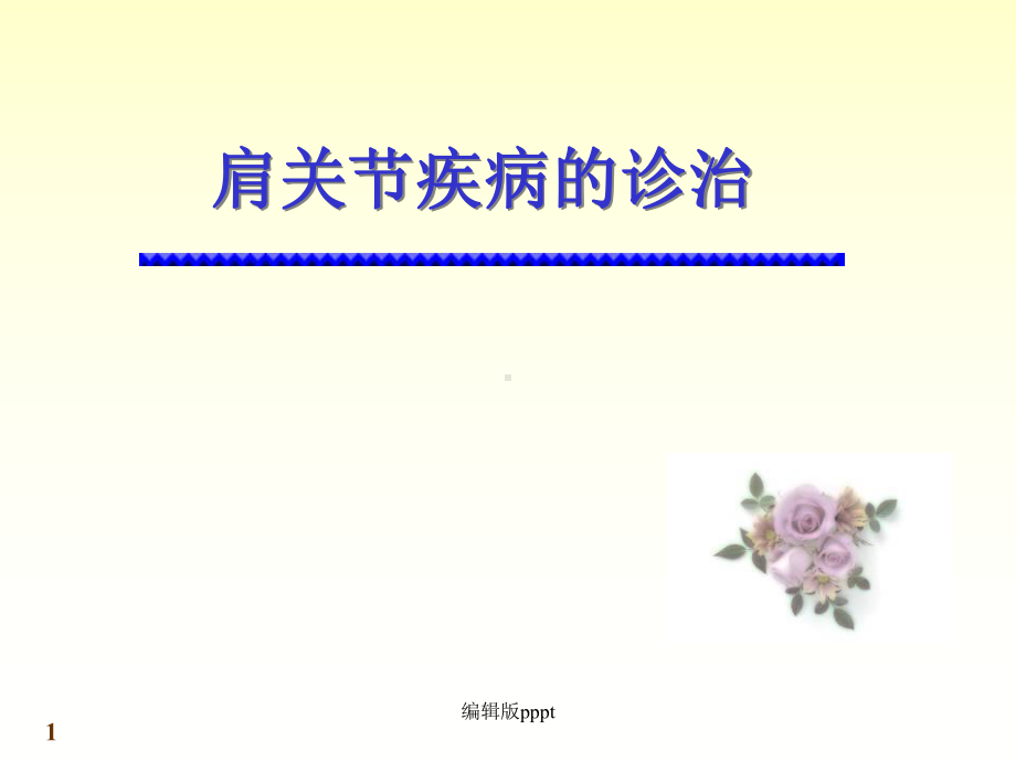 肩关节疾病的诊治完整版本课件.ppt_第1页