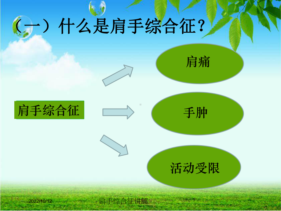 肩手综合征讲解培训课件.ppt_第1页