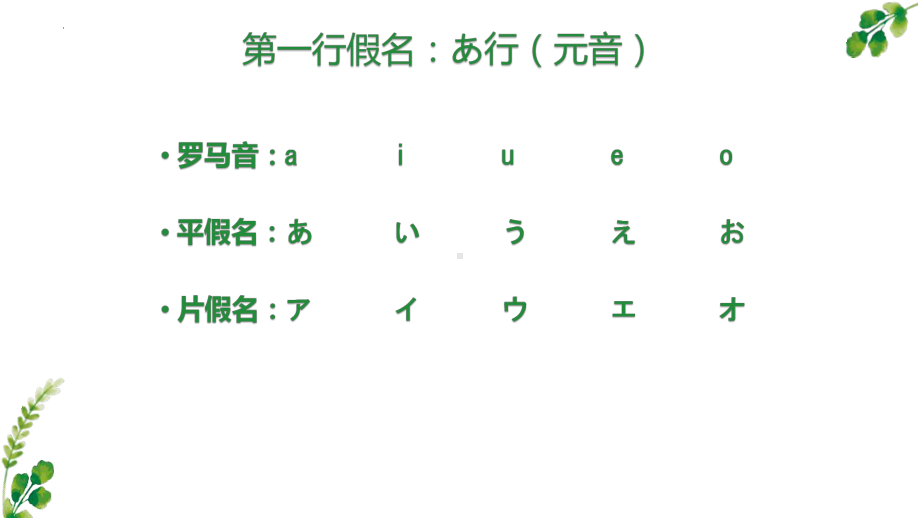 2023人教版初中日语第一册 入门单元五十音图+拗音+长音+促音+特殊音节.pptx_第3页