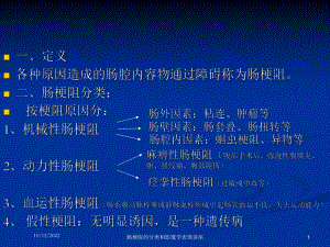 肠梗阻的分类和影像学表现讲座培训课件.ppt