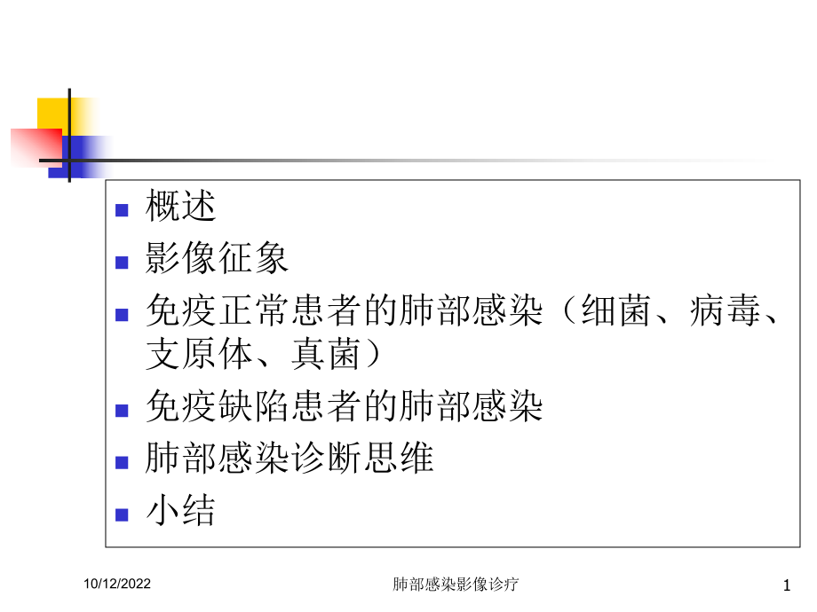 肺部感染影像诊疗培训课件.ppt_第1页