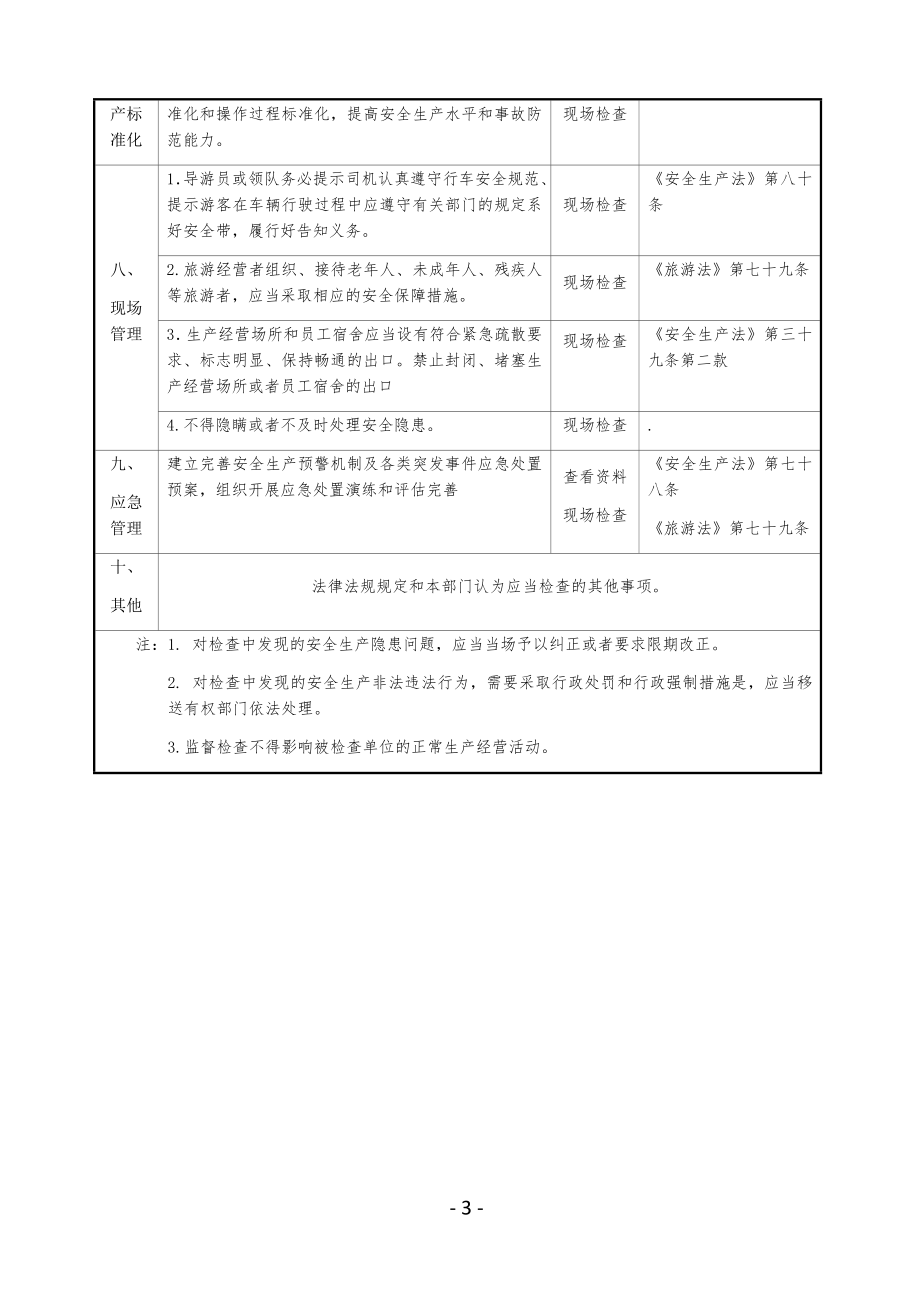 旅游企业安全生产检查表参考模板范本.docx_第3页