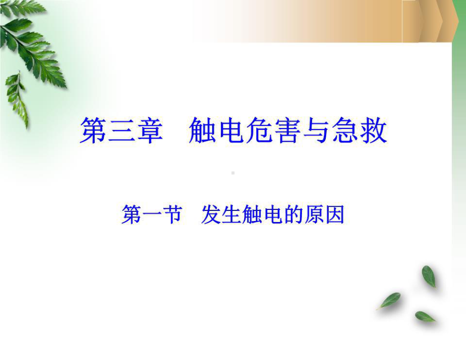 厨房用电安全及触电急救知识讲解课件.ppt_第1页