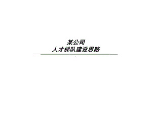 公司人才梯队建设思路课件.ppt