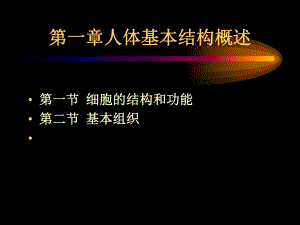 人解生理第一章人体基本结构概述改课件.ppt