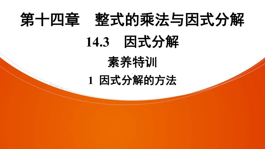 《因式分解》精选讲练课件.ppt_第1页