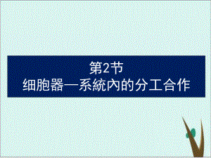 《细胞器──系统内的分工合作-》人教版课件完美版1.ppt