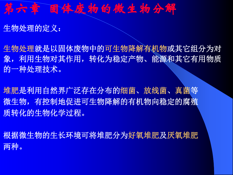 大学固体废弃物的处理方法经典课件-固体废物的微生物分解-.ppt_第1页