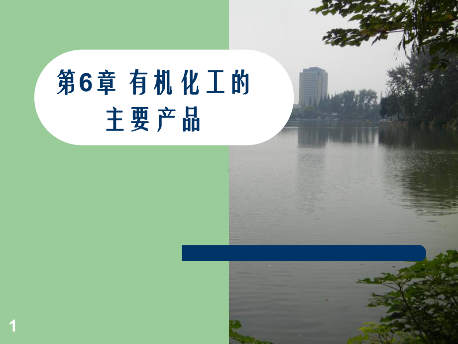 化学工艺学第6章有机化工的主要产品课件.ppt_第1页