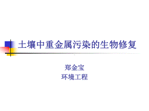 土壤中重金属的生物修复技术课件.ppt