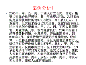 合伙企业法案例分析课件.ppt