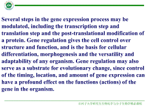 原核细胞基因表达调控机制课件.ppt