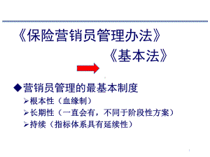 保险公司营销基本法课件.ppt