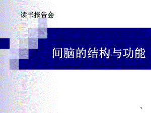 丘脑结构及功能课件.ppt