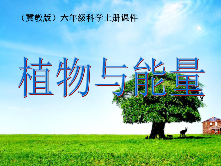 《植物与能量》医学课件精选版.ppt_第1页