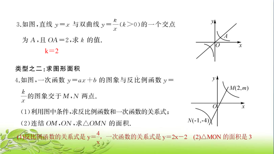 专题训练(五)-一次函数与反比例函数综合-公开课获奖课件.pptx_第3页