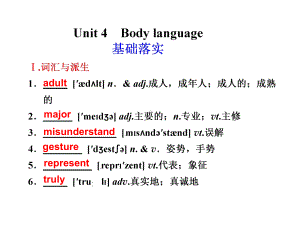 （人教课必修课件4-Unit-4-Body-language解析.ppt--（课件中不含音视频）