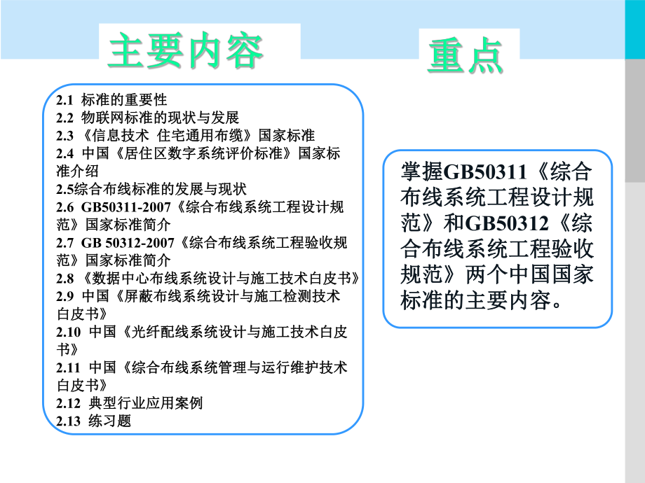 单元二-物联网工程布线常用标准解析课件.ppt_第3页