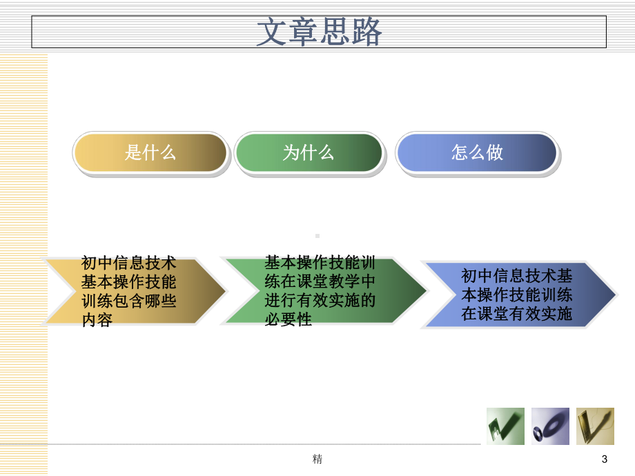 初探技能训练在课堂中的有效实施课件.ppt_第3页