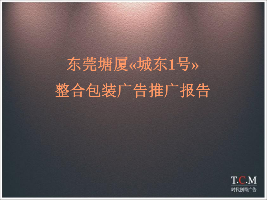 东莞某整合包装广告推广报告课件.ppt_第1页