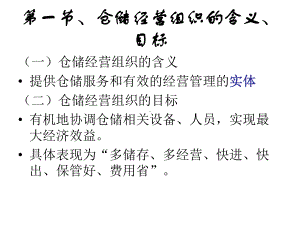 仓储经营组织方法概要课件.ppt