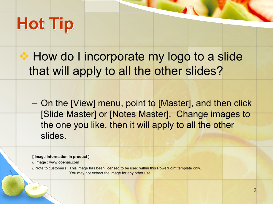 [推荐]新鲜美味的水果课件模板课件.ppt_第3页