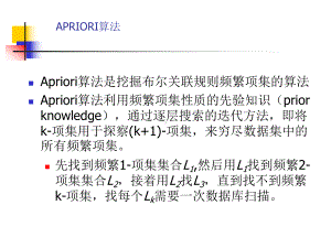 大数据经典算法Apriori讲解概要课件.ppt