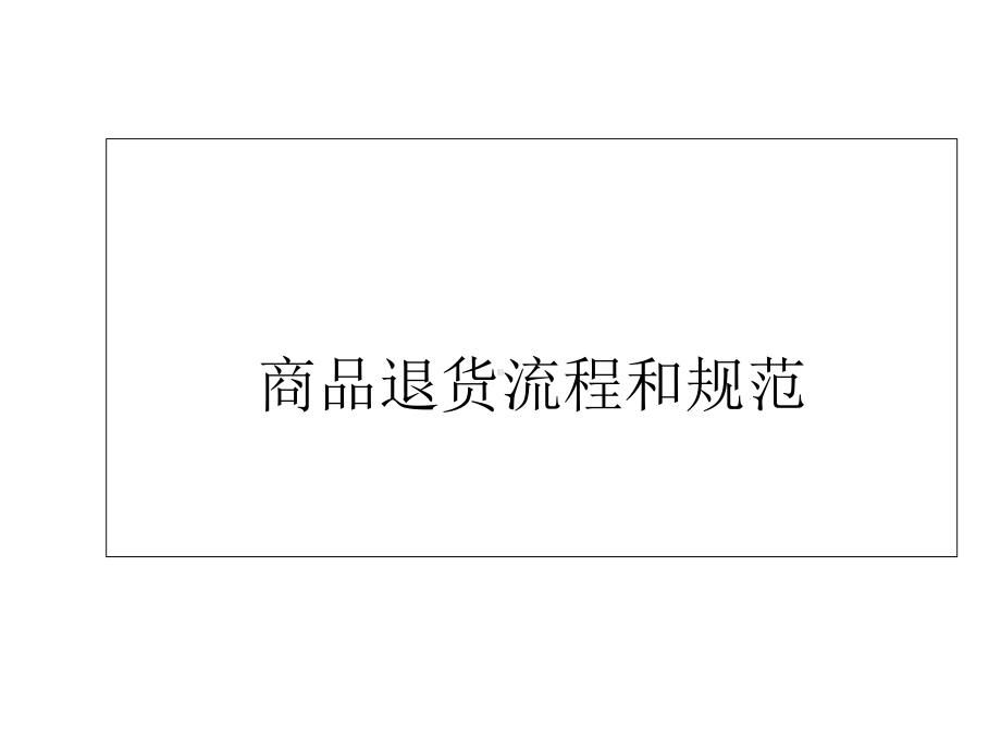 商品退货流程和规范概要课件.ppt_第1页