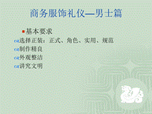 国际商务礼仪得体着装-男士篇课件.ppt