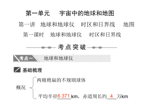 地球和地球仪-时区和日界线-地图分解课件.ppt