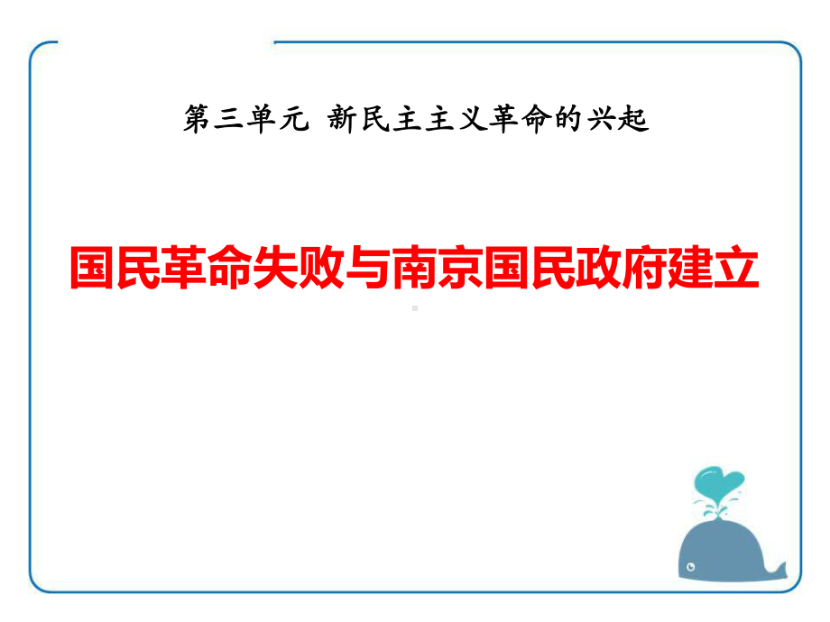 《国民革命失败与南京国民政府建立》新民主主义革命的兴起课件.pptx_第1页