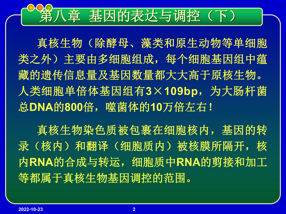 基因工程课件-第八章-基因的表达与调控-真核基因表达调控模式.ppt_第2页