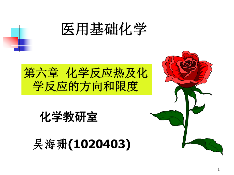 大学基础化学第六章化学反应的能量变化课件.ppt_第1页