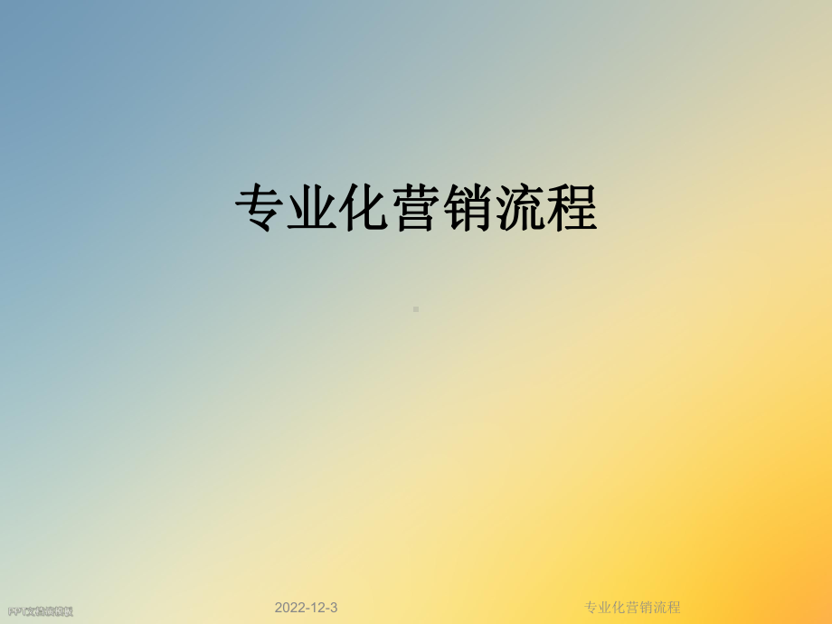 专业化营销流程课件.ppt_第1页