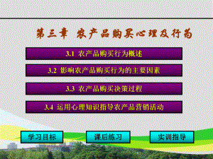 农产品购买心理及行为-影响农产品购买行为的主要因(-34张)课件.ppt