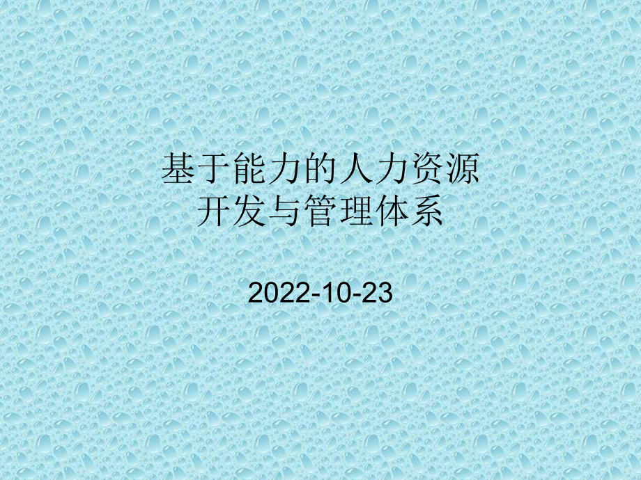 基于能力的人力资源开发与管理体系课件.ppt_第1页