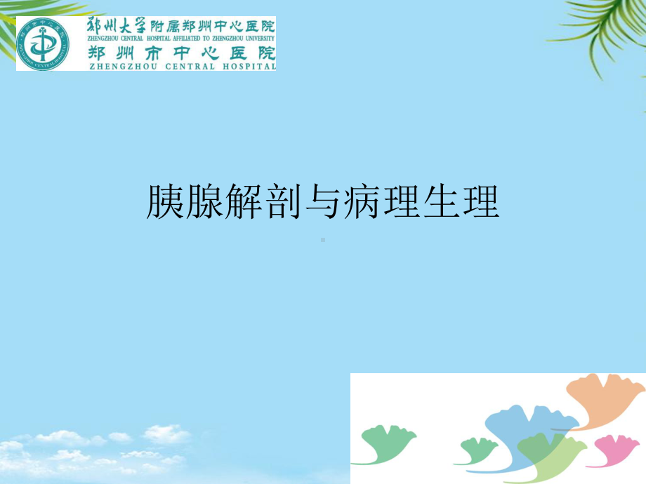 胰腺解剖与病理生理最全课件.ppt_第1页