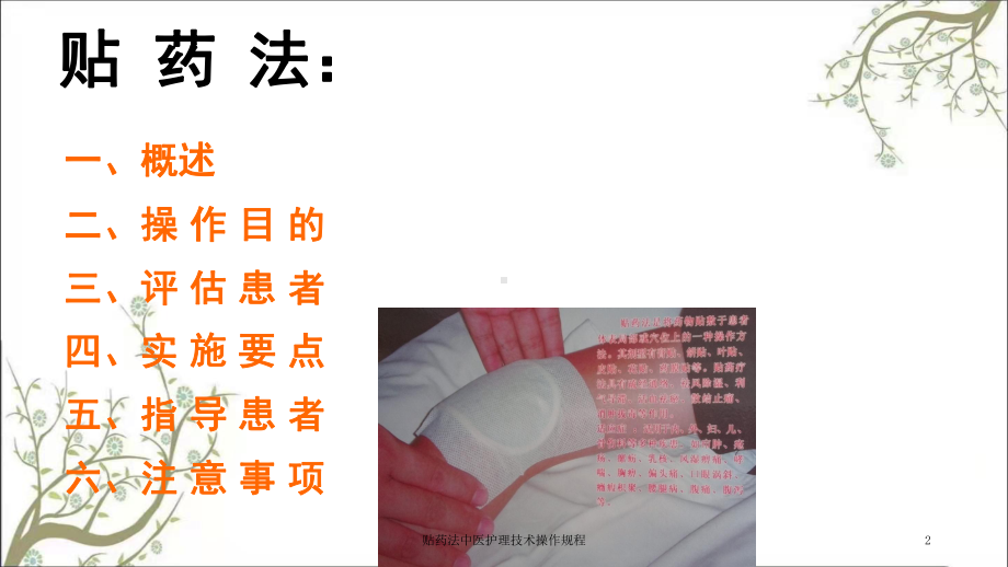 贴药法中医护理技术操作规程课件.ppt_第2页