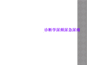 诊断学尿频尿急尿痛课件.ppt