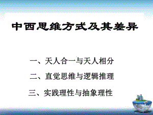 中西思维方式及其差异(优秀)课件.ppt